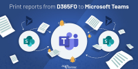 Print reports from D365FO to Microsoft Teams